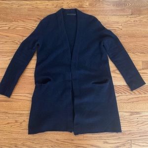 Jenni kayne sweater coat, navy, small